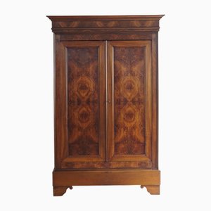 Wilhelminian Cabinet with Burl Wood Veneer, 1890