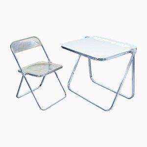 Chaise et Bureau par G. Piretti pour A. Castelli, Set de 2