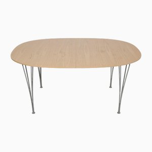 Super Elipse Tisch aus Buche von Piet Hein, 1990er