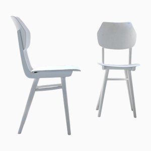White Chairs from Ton, 1960s, Set of 2