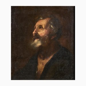 Jusepe de Ribera, Half-Length Portrait of a Bearded Man, 1600s, Oil on Canvas