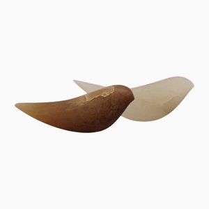 David Natidze, Two Birds 1, 2025, alabastro, set di 2