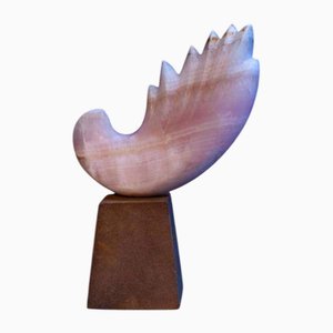 David Natidze, Wounded Bird 2, 2025, Onice con base in calcare