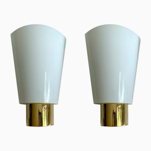Vintage Glass Sconces from Limburg, Set of 2