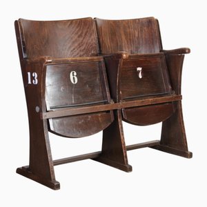 Vintage Cinema Bench from Ton, 1960s