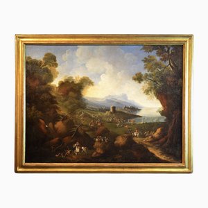 After Pandolfo Reschi, Battle Scene, 17th Century, Oil Painting on Canvas