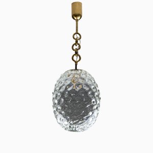 Art Deco Murano Glass Lantern by Flavio Poli for Seguso Vetri d'Arte, 1940s
