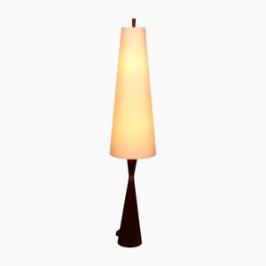 Teak Stehlampe mit Stoffschirm von Parker Knoll, 1960er