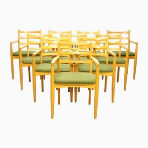 Mid-Century Esszimmerstühle, Ehemalige Tschechoslowakei, 1970er, 10 . Set
