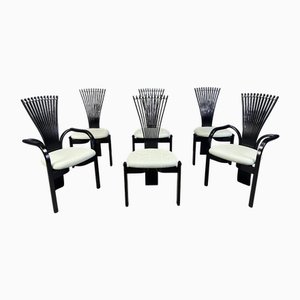 Sedie totem di Torstein Nilsen per Westnofa, anni '80, set di 6