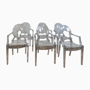 Fauteuils Kartell Modèle Ghost par P.Starck, 2001, Set de 6