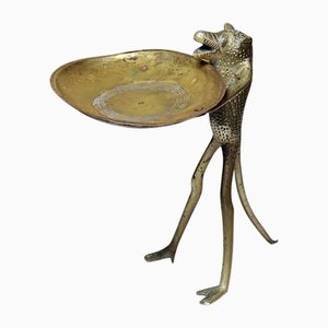 Plat à Bague avec Figurine Singe en Laiton Vintage