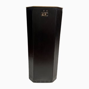 Leather Umbrella Stand by Afra and Tobia Scarpa for Dimensione Fuoco, 1980