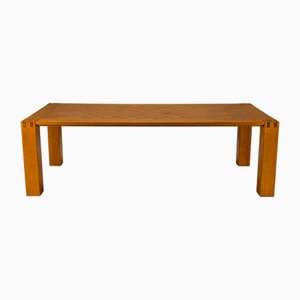 Large Dining Table in Oak by Giuseppe Rivadossi, Italy, 1970s