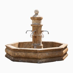Octagonal Natural Stone Fountain