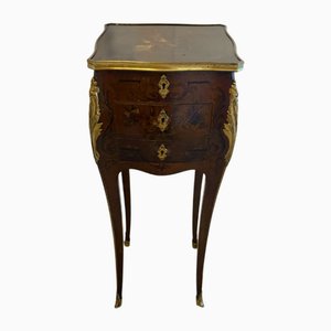 French Victorian Lacquered Ormolu Mounted Jewellery Cabinet or Lamp Table, 1860s