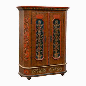 Armario popular pintado a mano con AMW con monograma, sur de Alemania, 1824