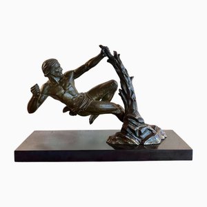 Art Deco Athlete Regula Sculpture by Jacques Limousin, 1920s-1940s