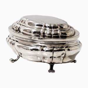 Baroque Silver Lidded Box by Johann Georg Martinengo, Koblenz, 1740