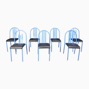 NR 222 Chairs by Robert Mallet-Stevens, 1980s, Set of 7