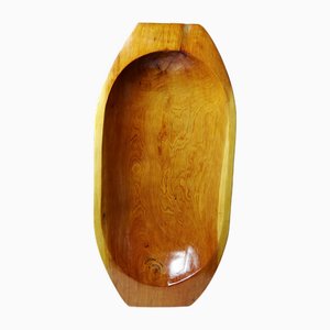 Large Vintage Moroccan Wooden Bowl