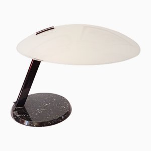 Vintage Marble and Glass Perla Desk Lamp by Bruno Gecchelin for Oluce, 1970s