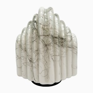 Lámpara de mesa italiana de cristal de Murano, años 70
