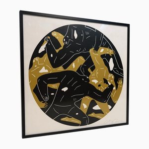 Cleon Peterson, Out of the Darkness (Black), 2018, Lithograph