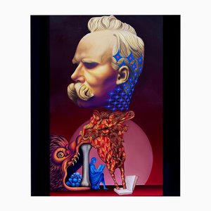 Béni, Nietzsche, 2024, Pintura al óleo