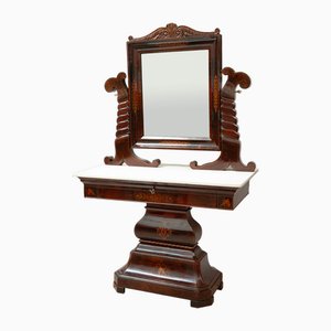 Antique Neapolitan Smith Dressing Table in Mahogany, 1800s