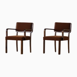 Butacas Mid-Century modernas al estilo de Alvar Aalto, Finlandia, años 50. Juego de 2