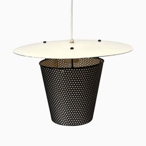 Mid-Century Modern Hängelampe aus Lochblech, 1950er
