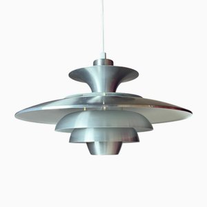 Large Vintage Mid Mod Danish Ceiling Lamp from Jeka, Denmark, 1970s