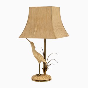 Florentine Table Lamp in Brass and Resin, 1970s