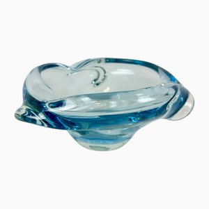 Posacenere in vetro artistico attribuito a Josef Hospodka per Chribska Sklarna, anni '60