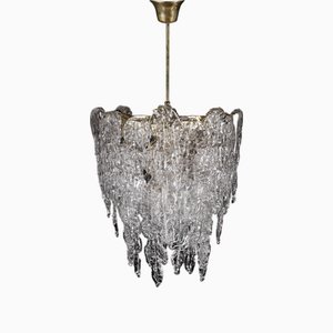 Lampadario in vetro di Murano di Vistosi, Italia, anni '60