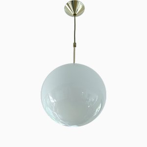 Lámpara colgante Globe vintage de vidrio, años 70