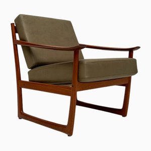 Vintage Danish Teak Lounge Chair FD 130 by Peter Hvidt & Orla Mølgaard-Nielsen for France & Daverkosen, 1960s