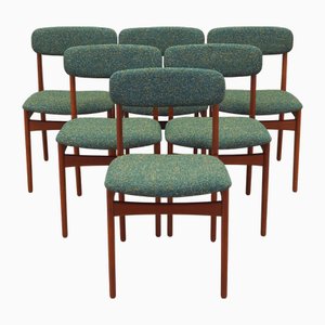 Danish Teak Chairs from N. & K. Bundgaard Rasmussen, 1960s, Set of 6