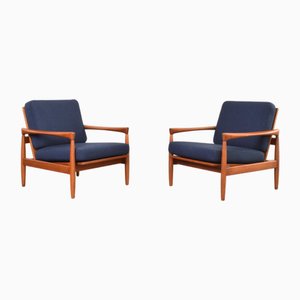Mid-Century Modern Oak Kolding Chairs by Erik Wørts for Ikea, 1960s, Set of 2