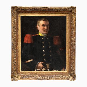 Ritratto di giovane soldato francese, 1900, Olio su tela