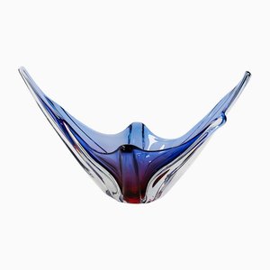 Vintage Italian Handmade Murano Glass Vase, 1970s