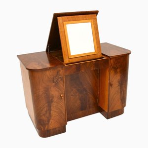 Art Deco Figured Walnut Dressing Table, 1930