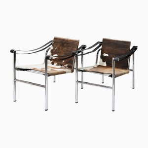 Set of Vintage LC1 Chairs by Le Corbusier for Cassina, 1970s