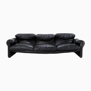 Maralunga Three-Seater Sofa by Vico Magistretti for Cassina, 1970s