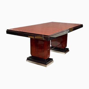 Large Art Deco Dining Table from Bohemia, 1930s