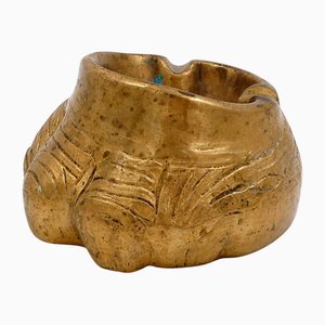 Vintage Gilt Bronze Ashtray, 1970s