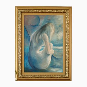 K. Rolfsson, Seated Woman, 1970s, Oil on Canvas, Framed