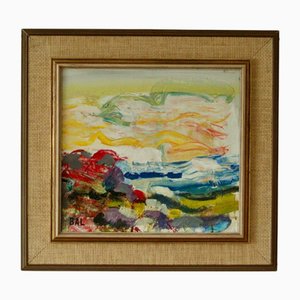Bengt Arne Linderos, Landscape, 1960s, Oil on Canvas, Framed