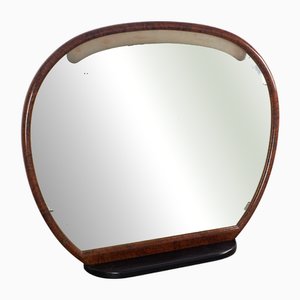 Vintage Illuminated Briar Wall Mirror by Guglielmo Ulrich, 1930s